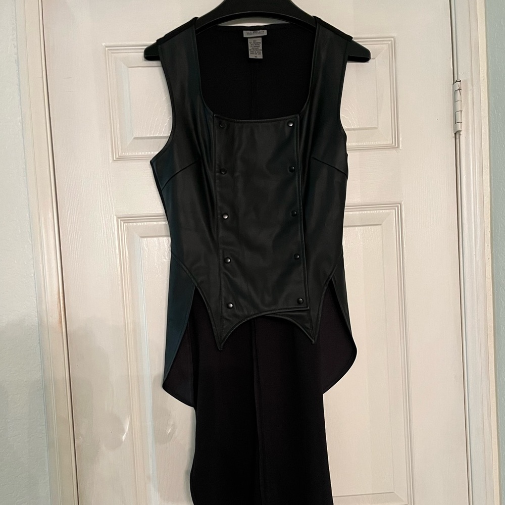 Maleficent/punk vest with tail.